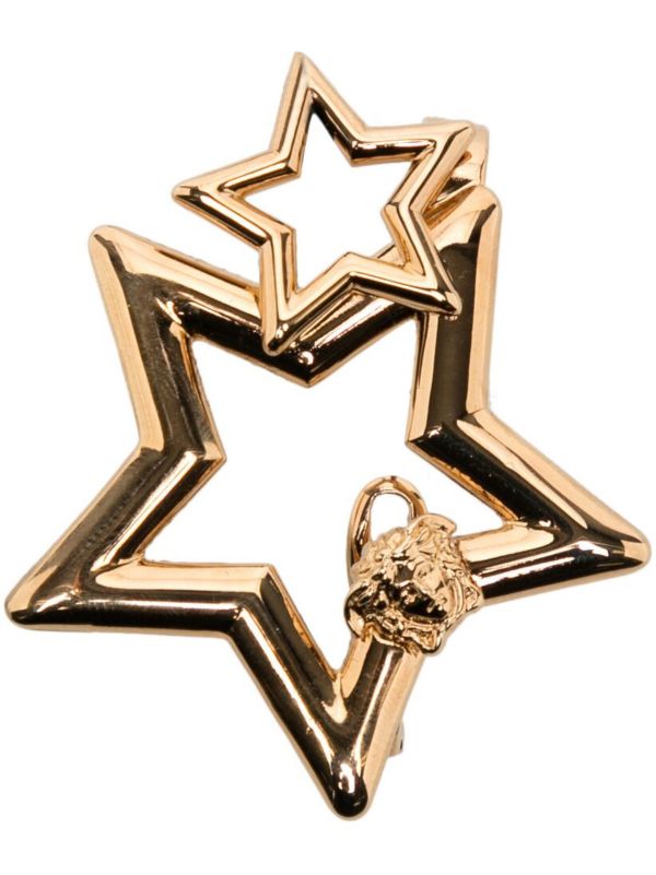 Versace Gold-Tone Medusa Head Star Hair Clip | Browns Hair Accessories
