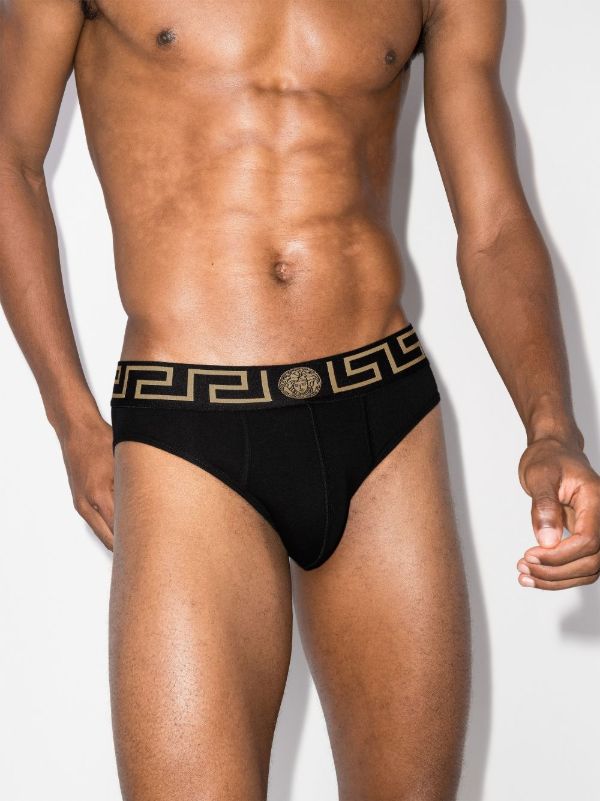 Versace Greca Border Briefs Set | Browns Briefs & Boxers