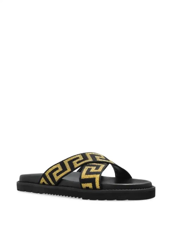 Versace Greca-pattern Slides | Browns Flip-Flops & Slides
