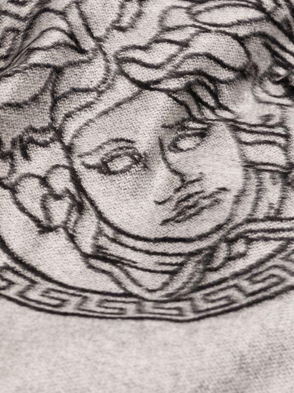 Versace Grey Greca Blanket | Browns Blankets & Throws