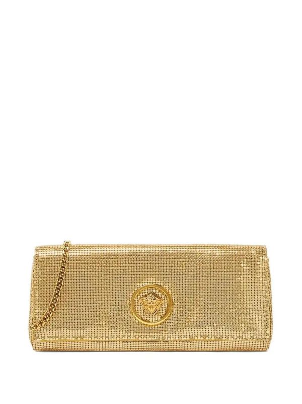 Versace La Medusa clutch bag | Browns Clutch Bags