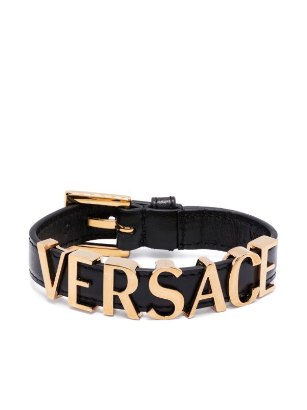 Versace logo-plaque bracelet | Browns Bracelets