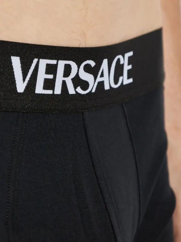 Versace Logo-waistband Boxer (set Of Three) | Browns Briefs & Boxers