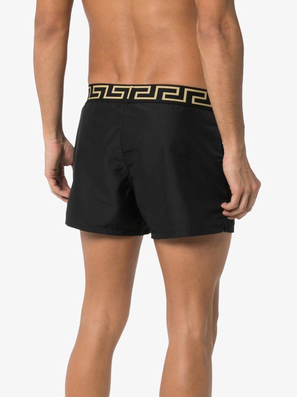 Versace Medusa Logo Greca Border Swim Shorts | Browns Swim & Board Shorts