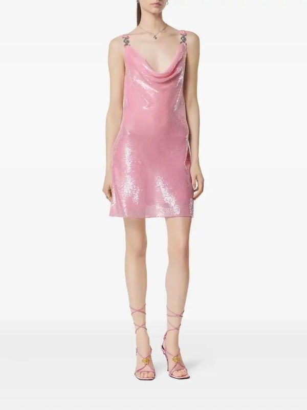 Versace Metal-mesh Mini Dress | Browns Cocktail & Party Dresses