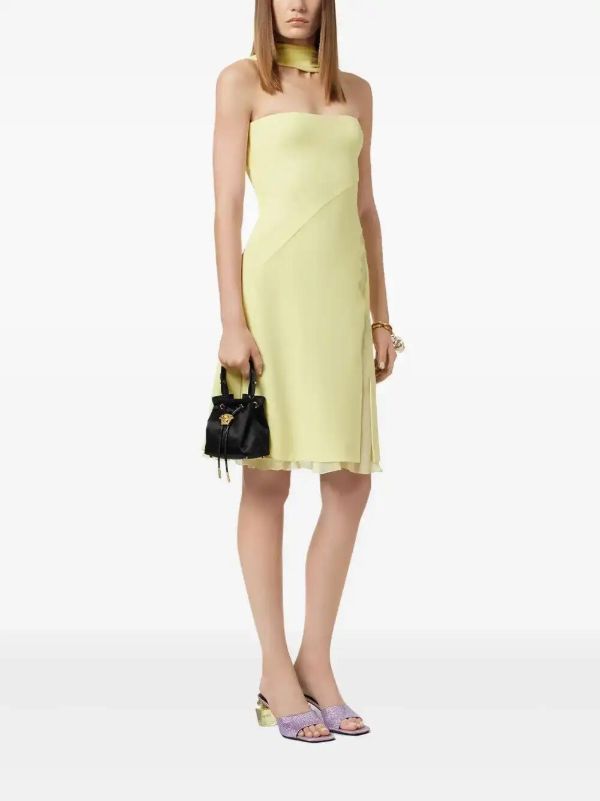 Versace Mini La Medusa Satin Bucket Bag | Browns Bucket Bags