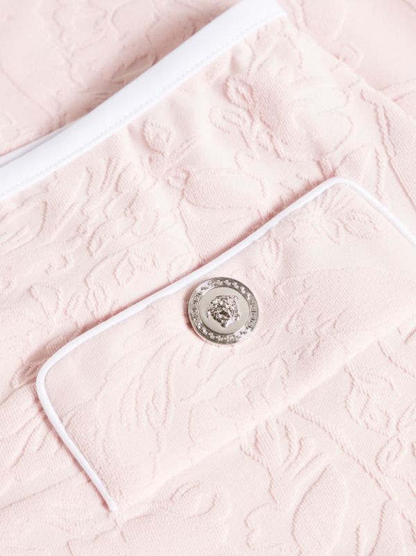 Versace Pink Jacquard Mini Skirt | Browns Pencil Skirts