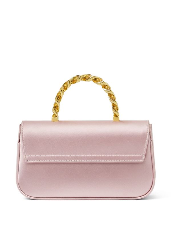Versace Pink La Medusa Mini Satin Tote Bag | Browns Tote Bags