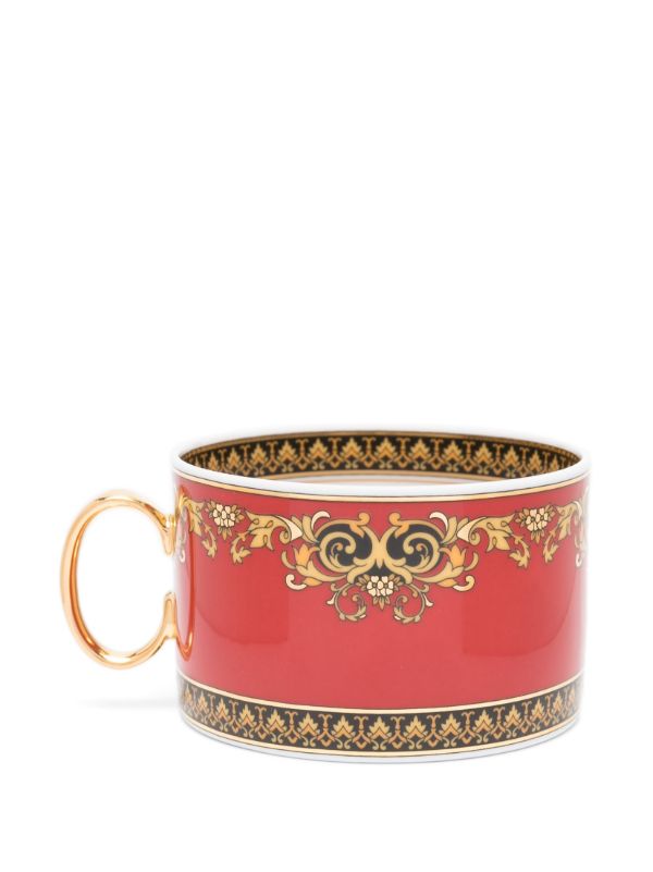 Versace Red Medusa Ceramic Tea Cup | Browns Cups & Tea Sets