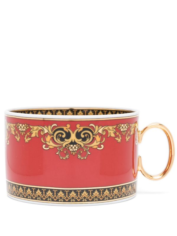 Versace red Medusa ceramic tea cup | Browns Cups & Tea Sets