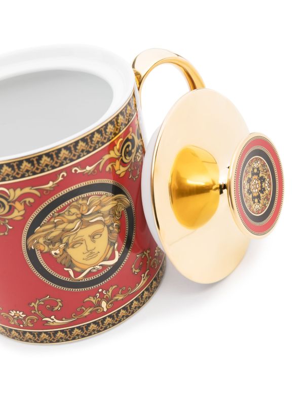 Versace Red Medusa Ceramic Teapot | Browns Cups & Tea Sets