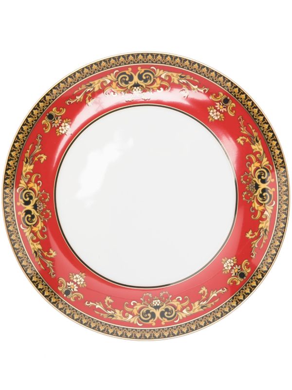 Versace Red Medusa Dinner Plate | Browns Plates & Bowls