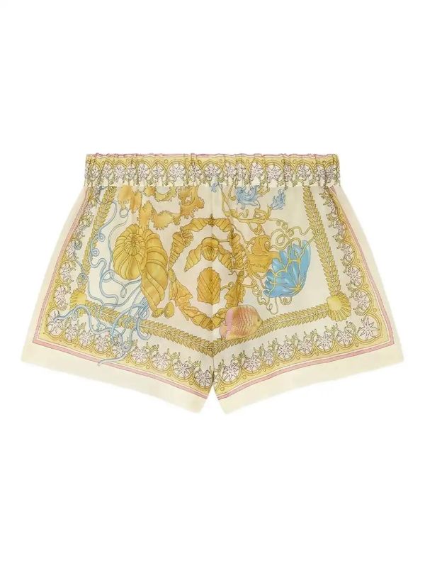 Versace Underwater Barocco Cover-up Shorts | Browns Beach Cover-Ups