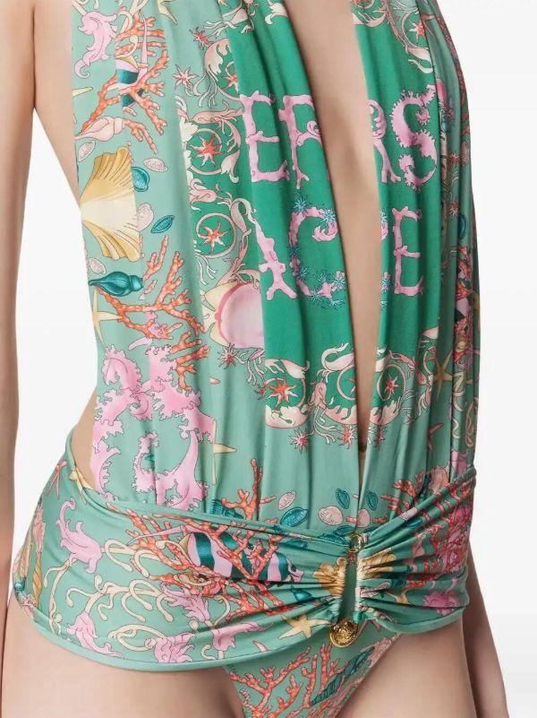 Versace Underwater Barocco Swimsuit | Browns One-Pieces