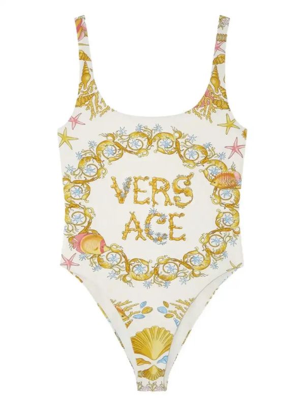Versace Underwater Barocco swimsuit | Browns One-Pieces