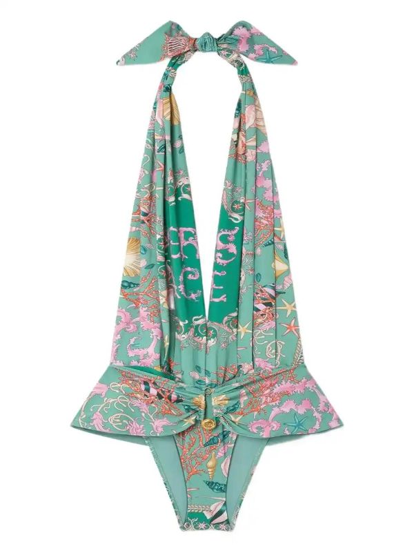 Versace Underwater Barocco swimsuit | Browns One-Pieces
