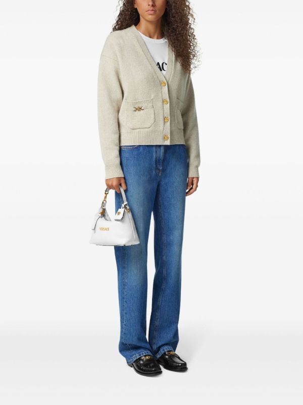 Versace Versace Tag Tote Bag | Browns Tote Bags