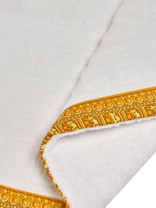 Versace White Baroque-Print Bath Mat | Browns Rugs
