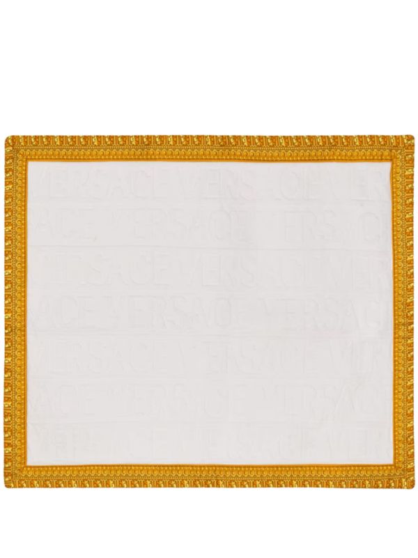 Versace White Baroque-Print Bath Mat | Browns Rugs