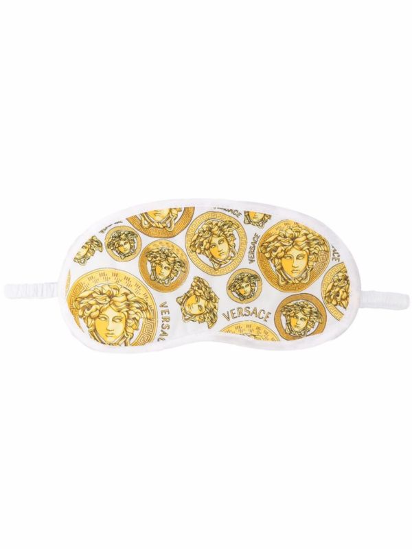 Versace White Medusa Head Sleep Mask | Browns Travel Accessories