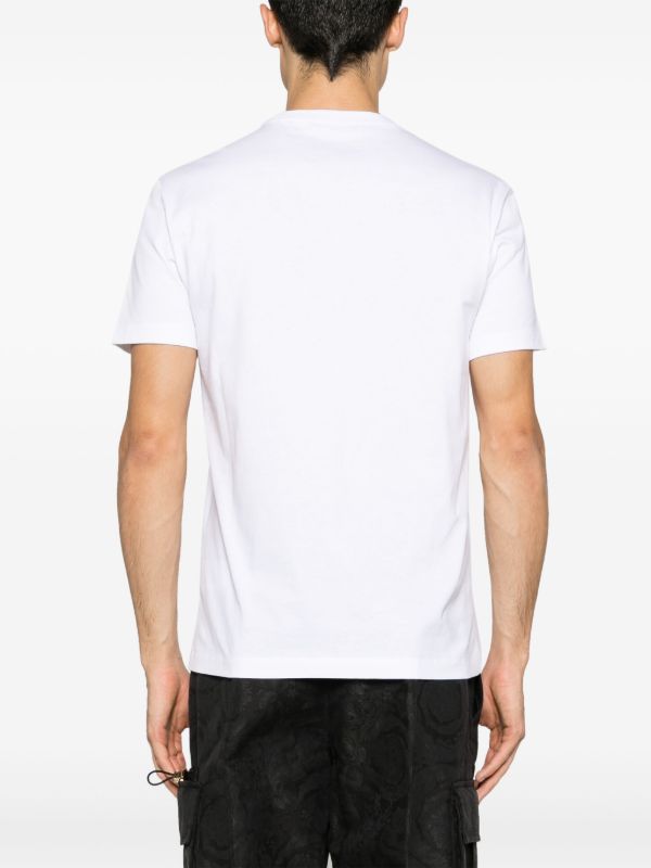 Versace White Medusa Logo Cotton T-Shirt | Browns T-Shirts