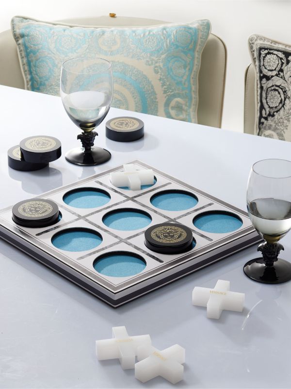 Versace White Tic-Tac-Toe Board Game | Browns Collectibles