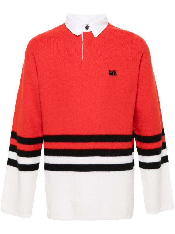 Wales Bonner Cypher Polo Sweater | Browns Knitted Sweaters
