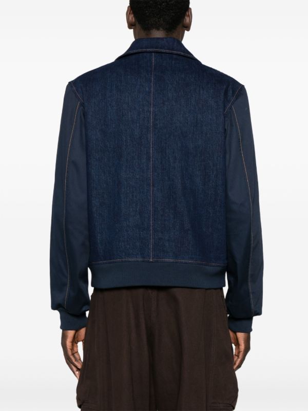 Wales Bonner Echo Varsity Jacket | Browns Denim Jackets