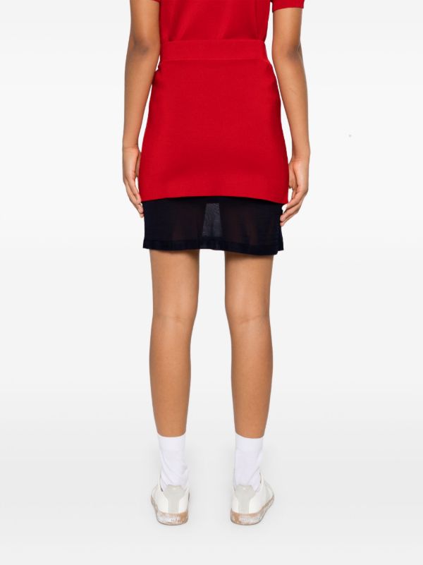 Wales Bonner Verse Mini Skirt | Browns Knitted Skirts