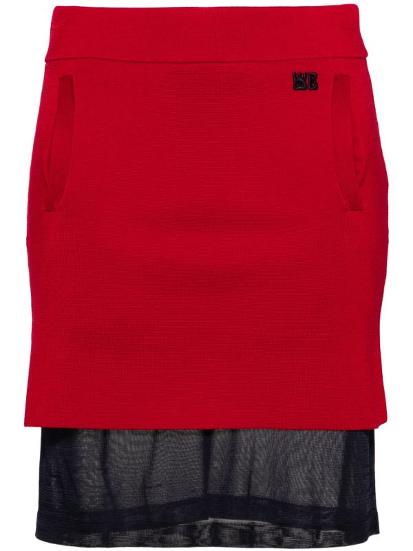 Wales Bonner Verse Mini Skirt | Browns Knitted Skirts