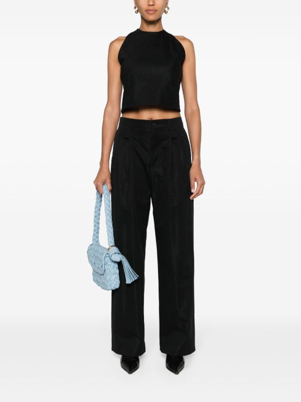 WARDROBE.NYC Black Back Crossover Straps Blouse | Browns Vests & Tank Tops