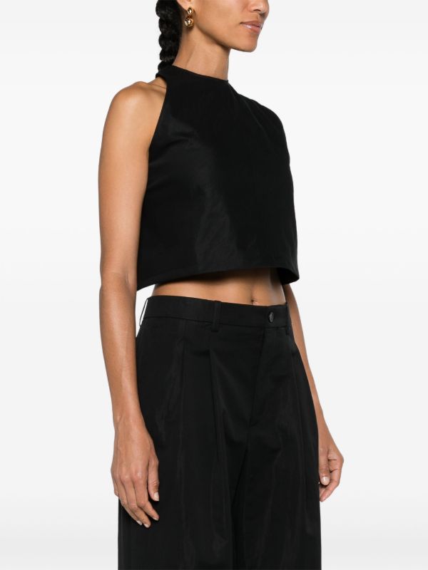 WARDROBE.NYC Black Back Crossover Straps Blouse | Browns Vests & Tank Tops