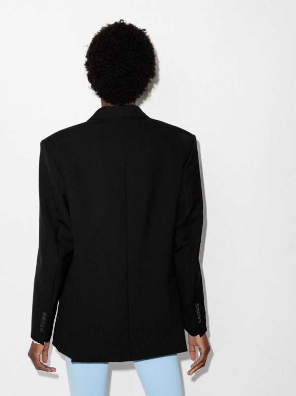 WARDROBE.NYC Black Double-breasted Wool Blazer | Browns Suit Jackets