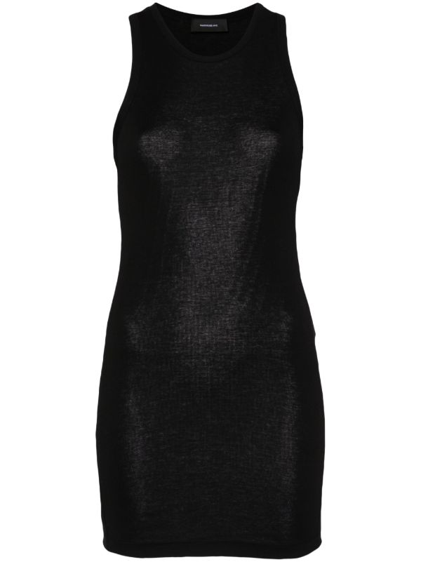 WARDROBE.NYC Black Racerback Cotton Mini Dress | Browns Day Dresses