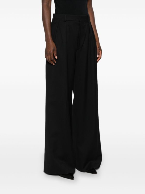 WARDROBE.NYC Black Wool Wide-Leg Trousers | Browns Wide-Leg Pants