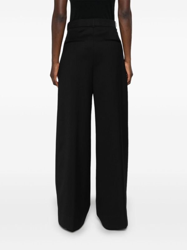 WARDROBE.NYC Black Wool Wide-Leg Trousers | Browns Wide-Leg Pants