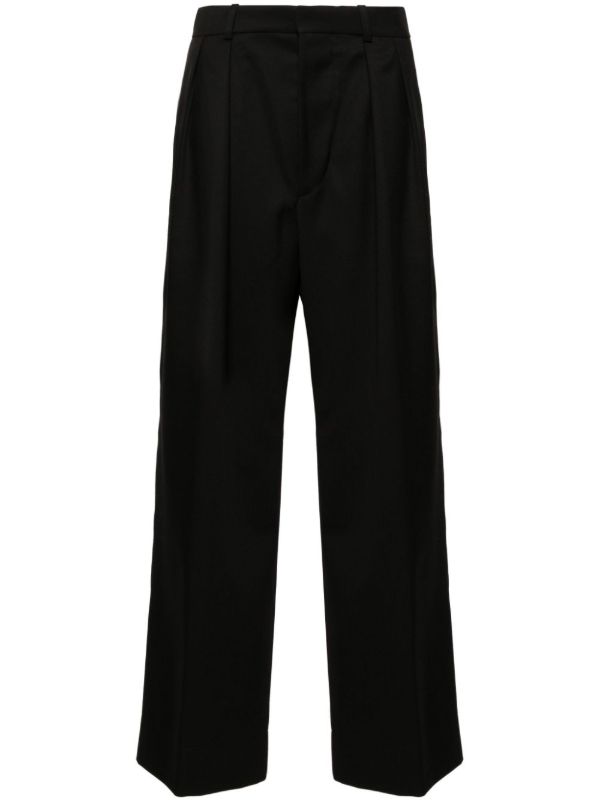 WARDROBE.NYC Black Wool Wide-Leg Trousers | Browns Wide-Leg Pants
