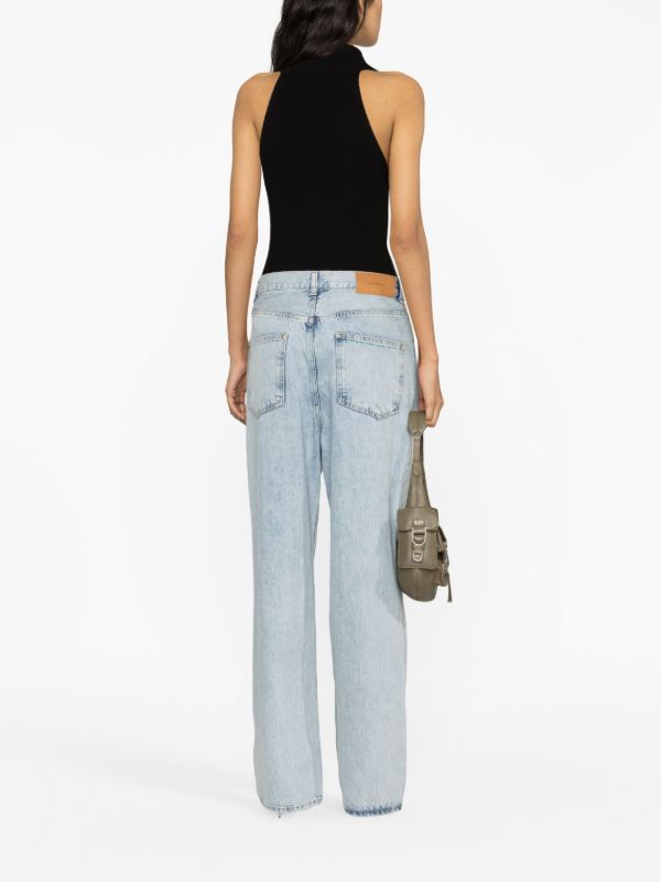 WARDROBE.NYC Blue Low-Rise Straight-Leg Jeans | Browns Straight-Leg Jeans