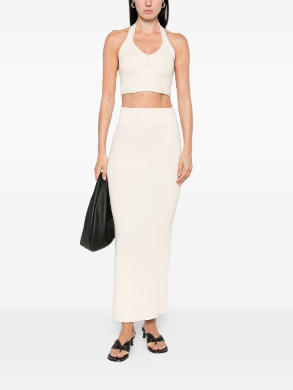 WARDROBE.NYC Cotton Halterneck Top | Browns Vests & Tank Tops