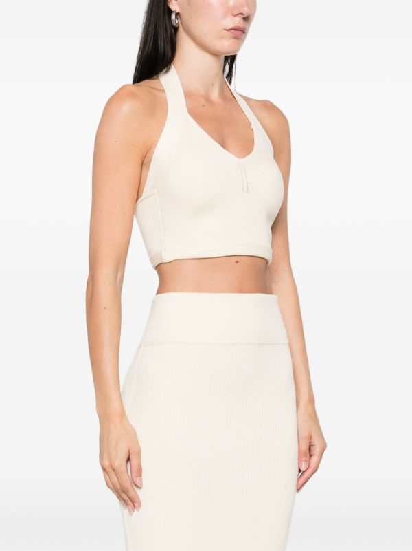 WARDROBE.NYC Cotton Halterneck Top | Browns Vests & Tank Tops