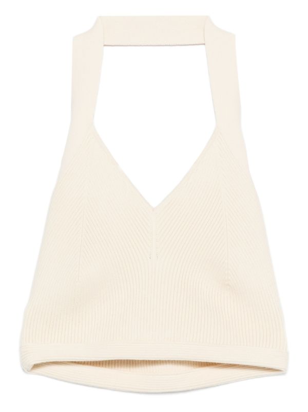 WARDROBE.NYC cotton halterneck top | Browns Vests & Tank Tops
