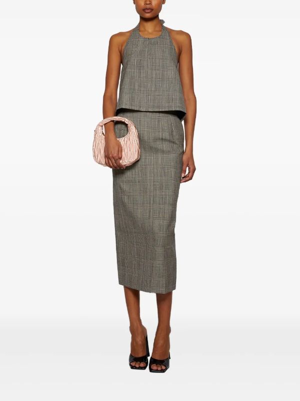 WARDROBE.NYC Grey Countour Skirt | Browns Pencil Skirts