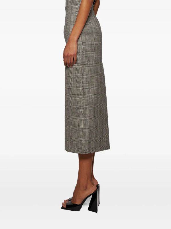 WARDROBE.NYC Grey Countour Skirt | Browns Pencil Skirts