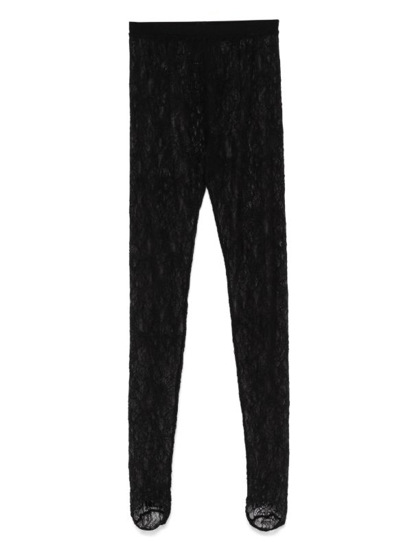 WARDROBE.NYC lace stirrup tights | Browns Pantyhose & Stockings