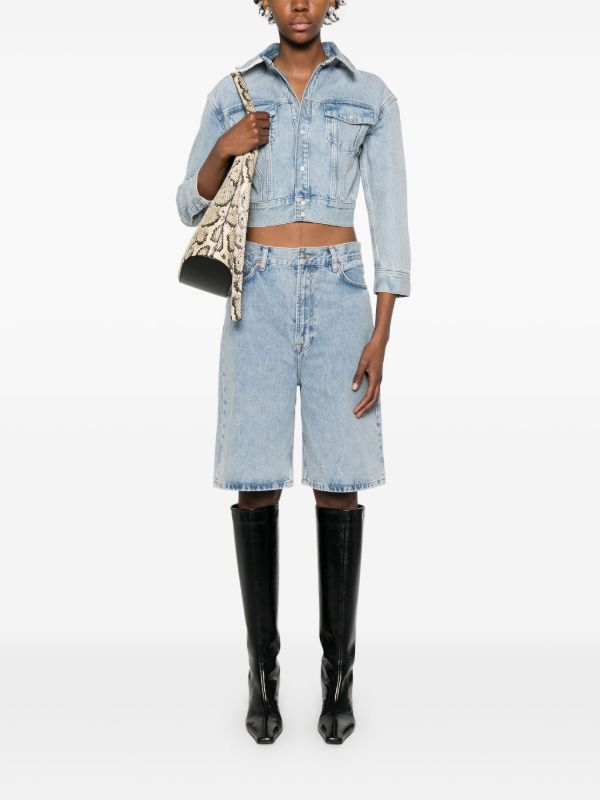 WARDROBE.NYC Low-rise Denim Shorts | Browns Knee-Length Shorts