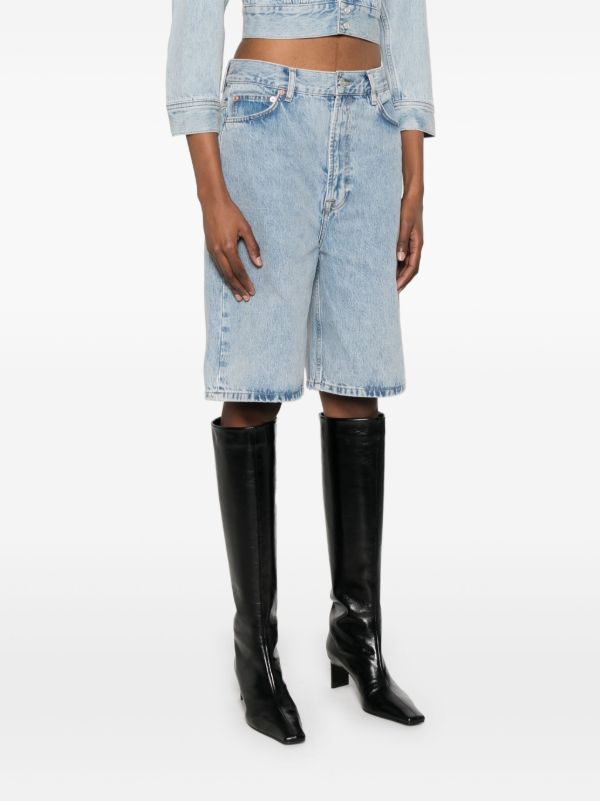 WARDROBE.NYC Low-rise Denim Shorts | Browns Knee-Length Shorts