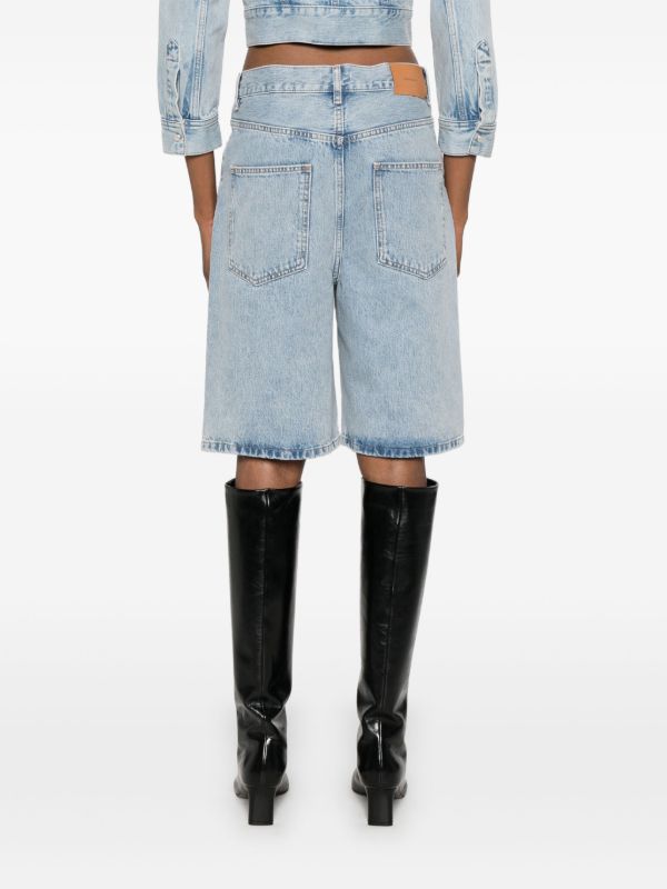 WARDROBE.NYC Low-rise Denim Shorts | Browns Knee-Length Shorts