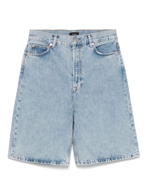 WARDROBE.NYC low-rise denim shorts | Browns Knee-Length Shorts