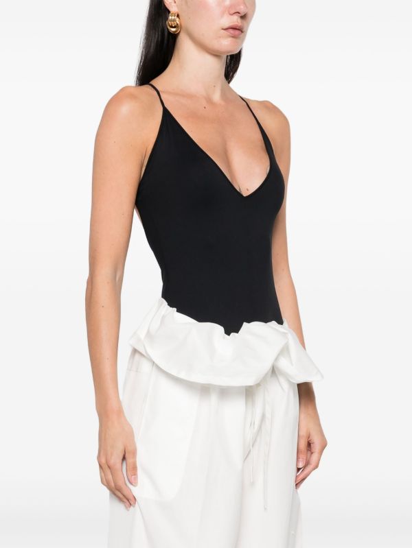 WARDROBE.NYC V-neck Bodysuit | Browns Vests & Tank Tops