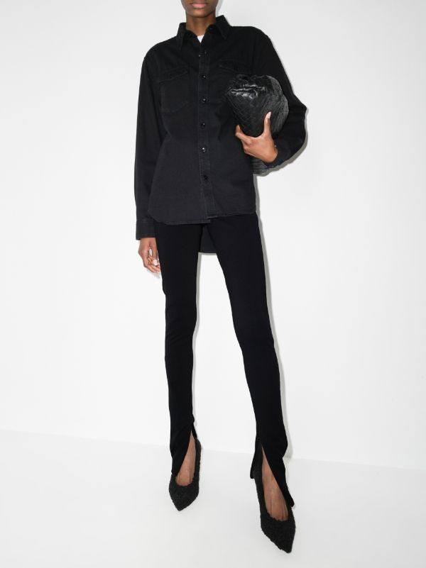 WARDROBE.NYC X Browns 50 Black Side Zip Leggings | Browns Leggings